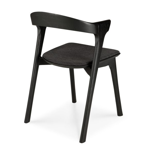 51485 Bok dining chair - varnished oak - black - Soft Black fabric_back_cut_web