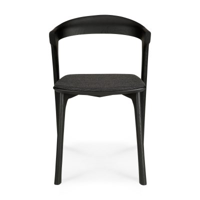 51485 Bok dining chair - varnished oak - black - Soft Black fabric_front_cut_web