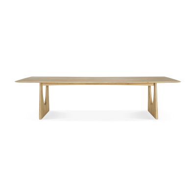 53061 Geometric meeting table - varnished oak - 313x140x76_front_cut_WEB