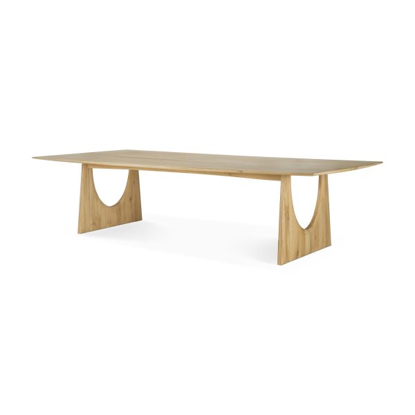 53061 Geometric meeting table - varnished oak - 313x140x76_side_cut_WEB